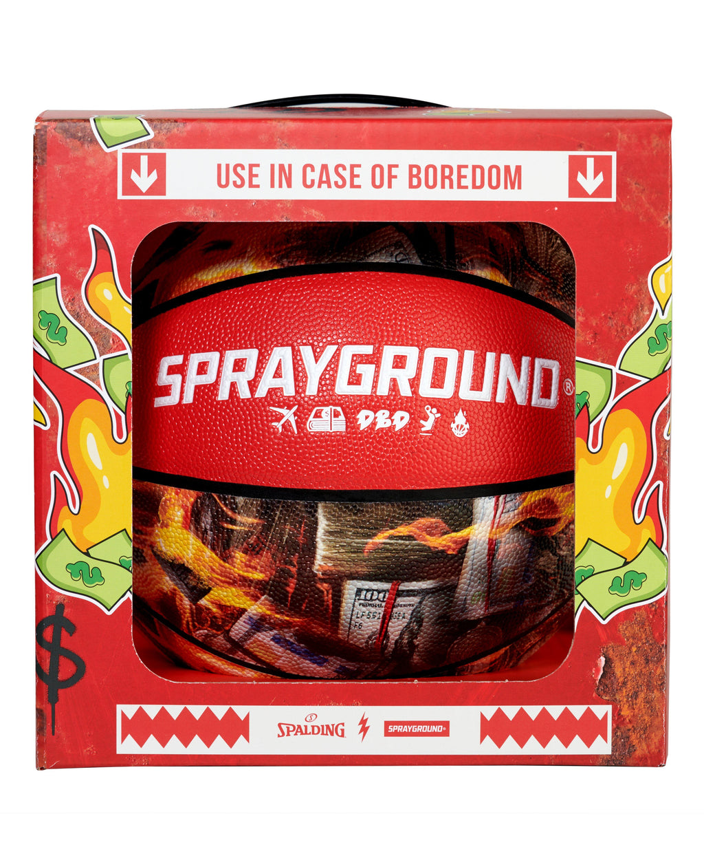 SPALDING X SPRAYGROUND FIRE BASKETBALL