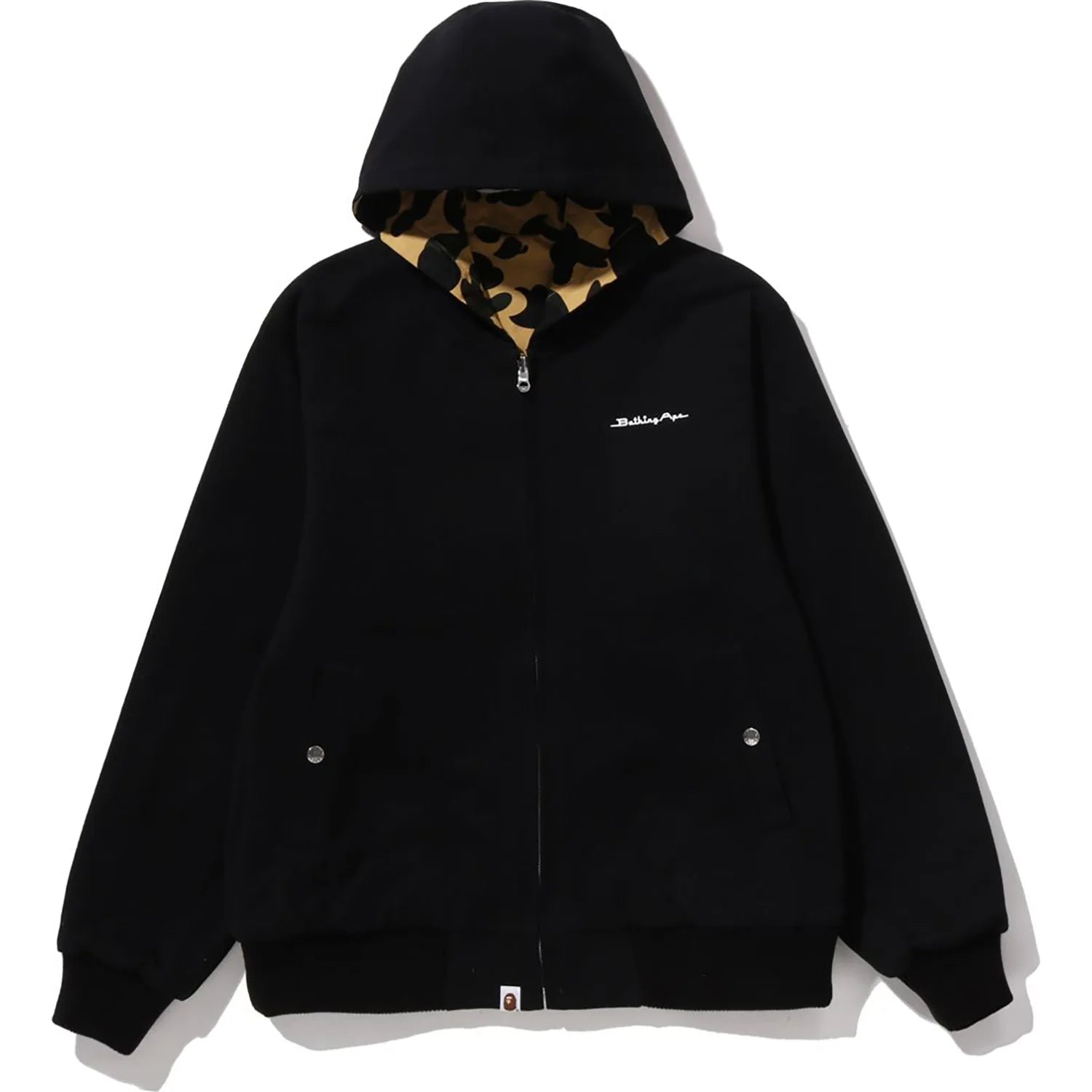 1ST CAMO REVERSIBLE ZIP HOODIE JACKET MENS
