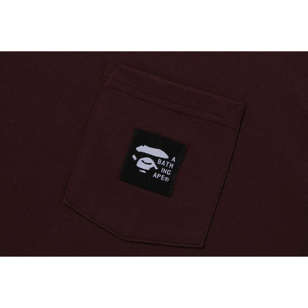 A BATHING APE LABEL POCKET TEE MENS