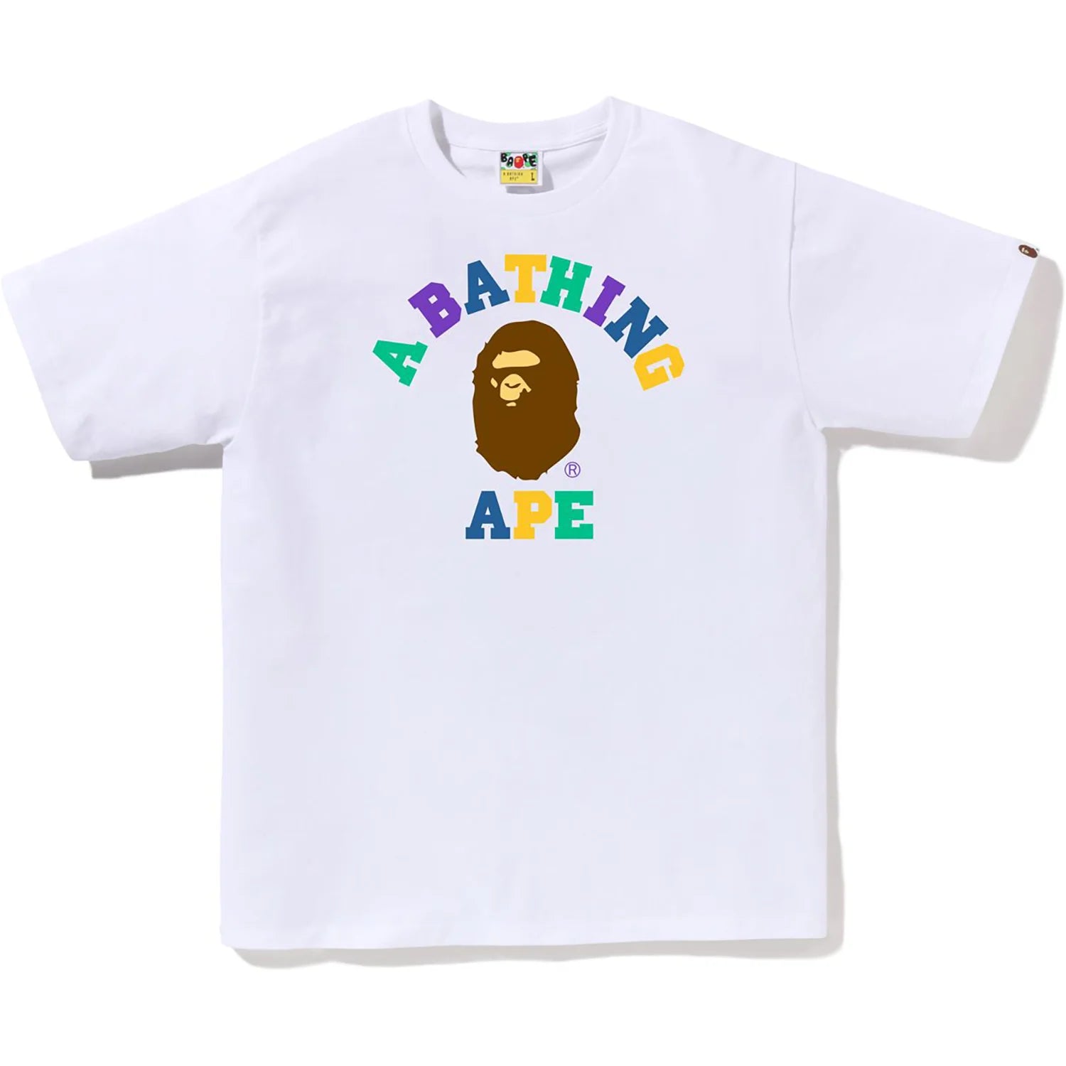 BAPE MENS COLORS COLLEGE TEE