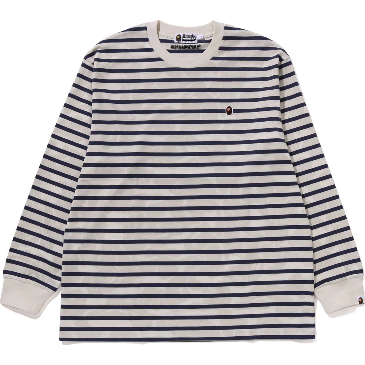 SOLID CAMO ONE POINT RELAXED FIT STRIPE LS TEE MENS