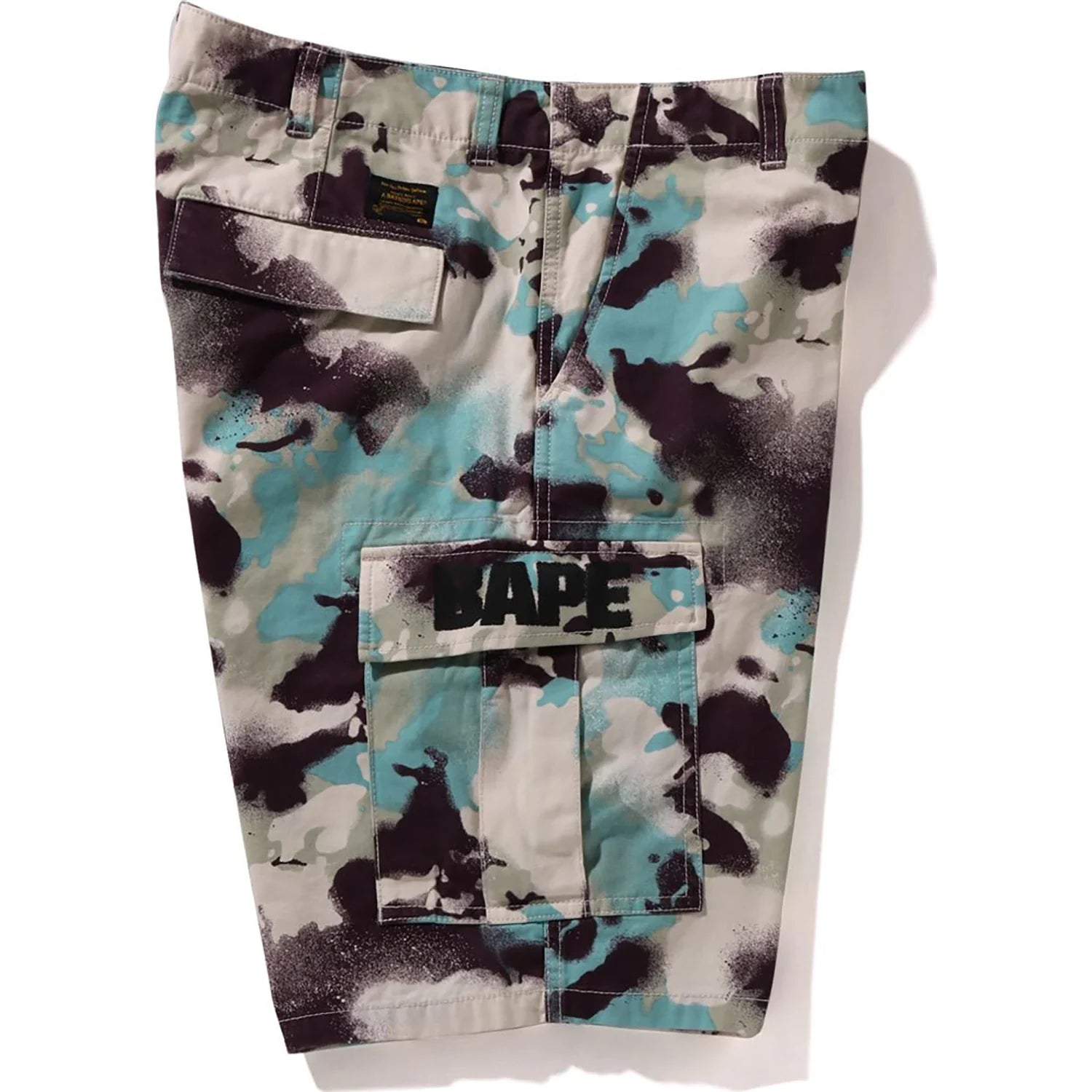 MAP CAMO REGULAR FIT CARGO SHORTS MENS