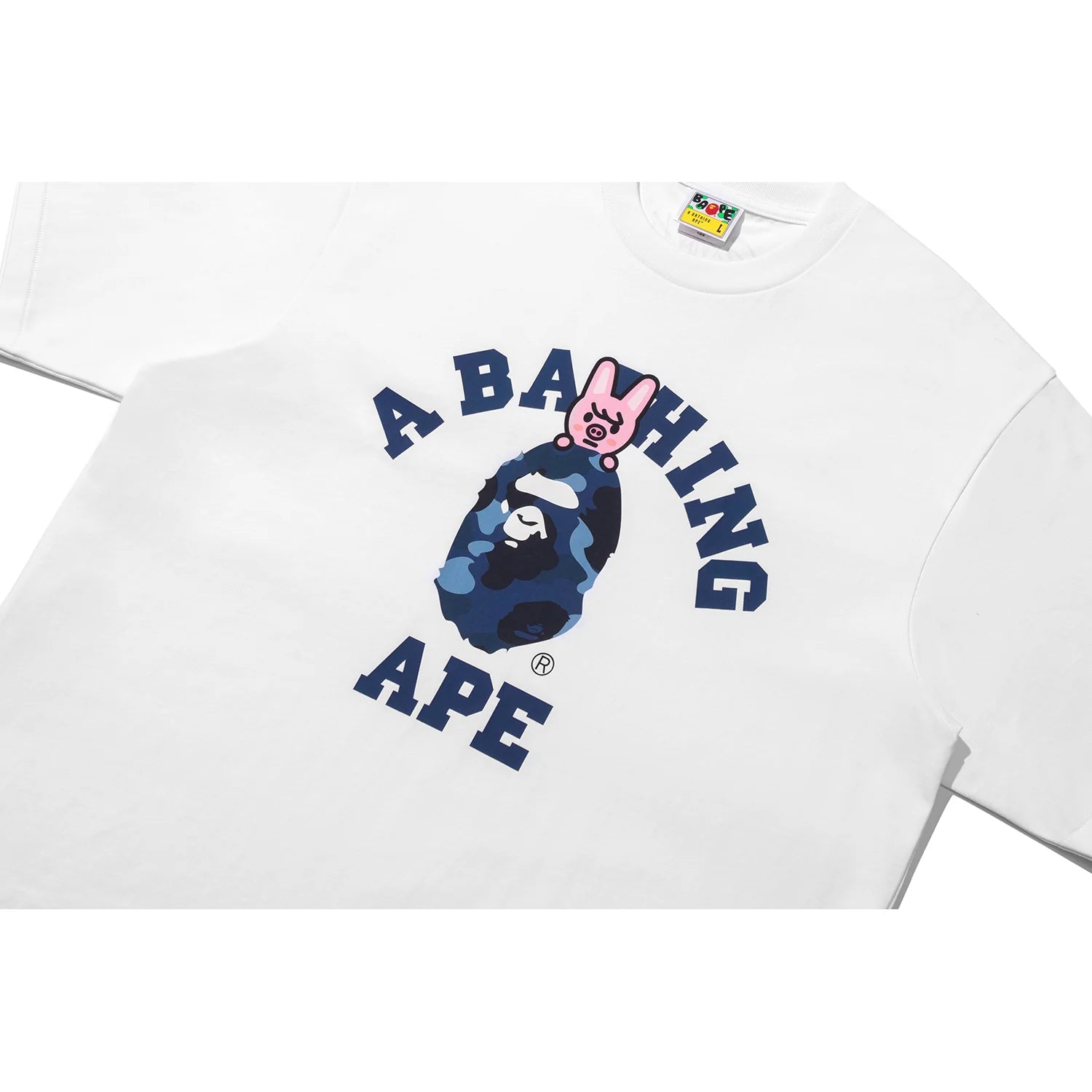 BAPE X STRAY KIDS DWAEKKI COLLEGE TEE MENS