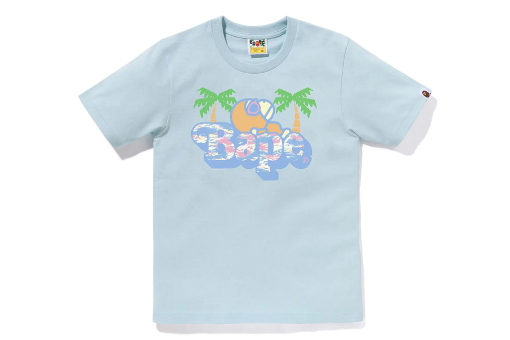 PALM TREE PATTERN MILO ON BAPE TEE LADIES