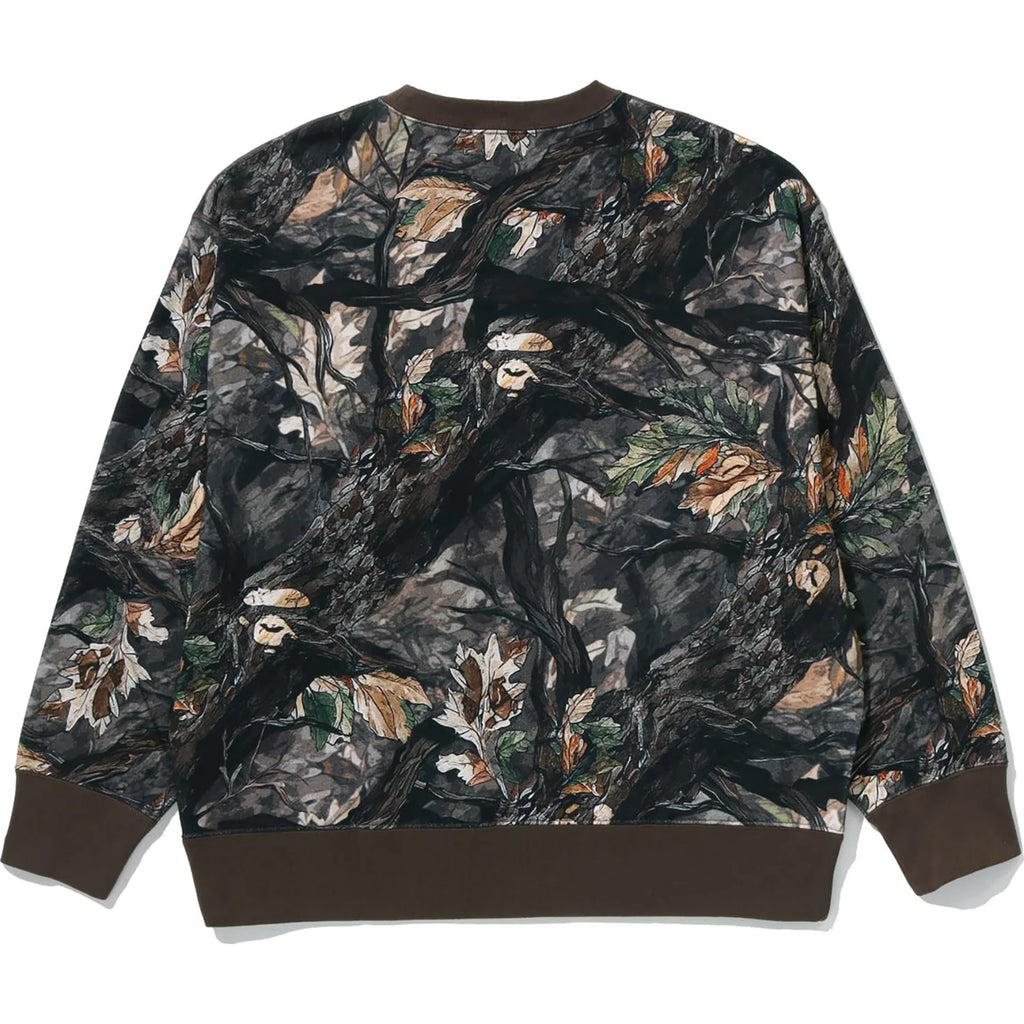TREE EDGE CAMO COLLEGE RELAXED FIT CREWNECK MENS
