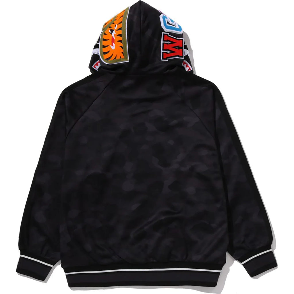 COLOR CAMO SHARK RELAXED FIT HOODIE TRACK JACKET MENS