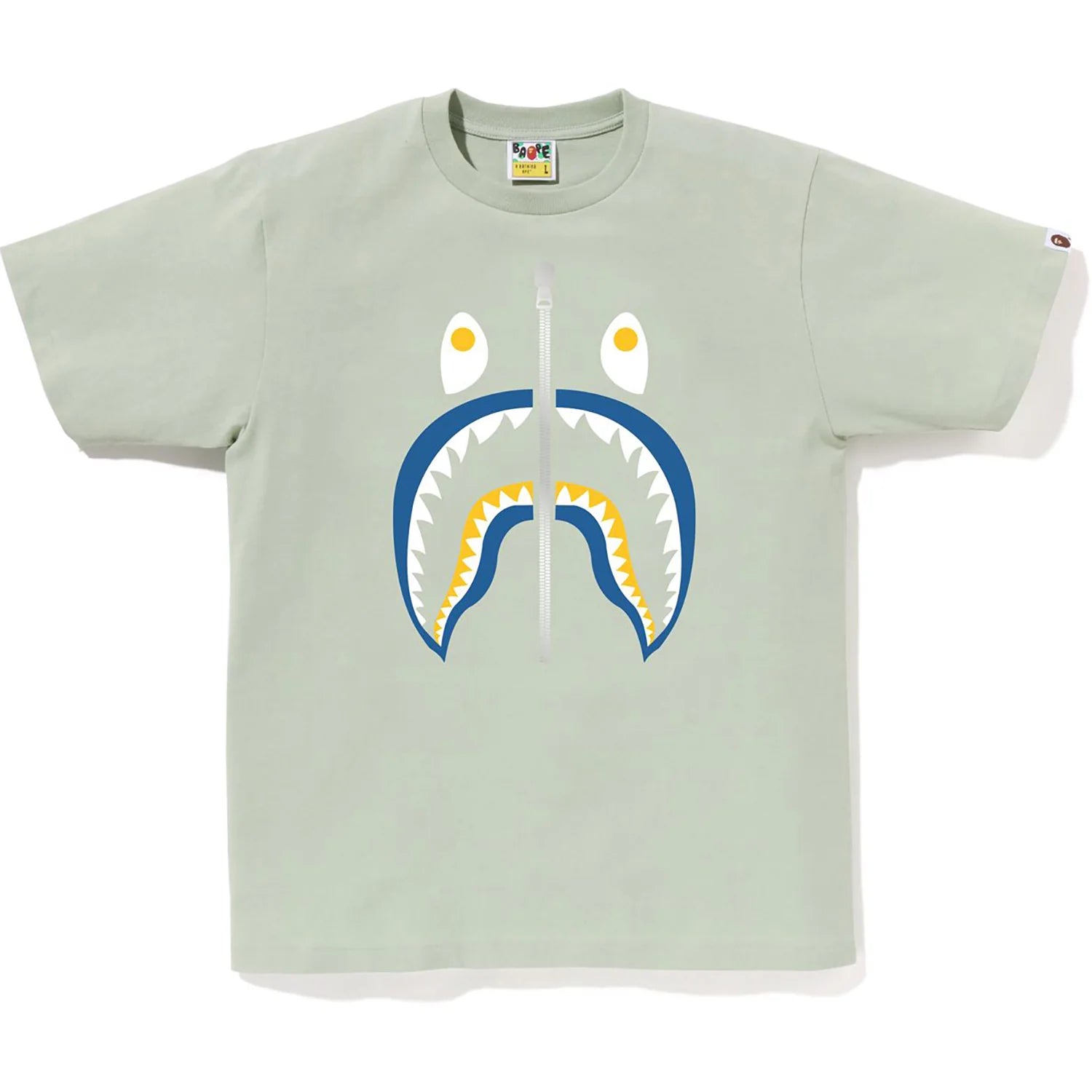 BAPE MENS COLORS SHARK HEAD T-SHIRT