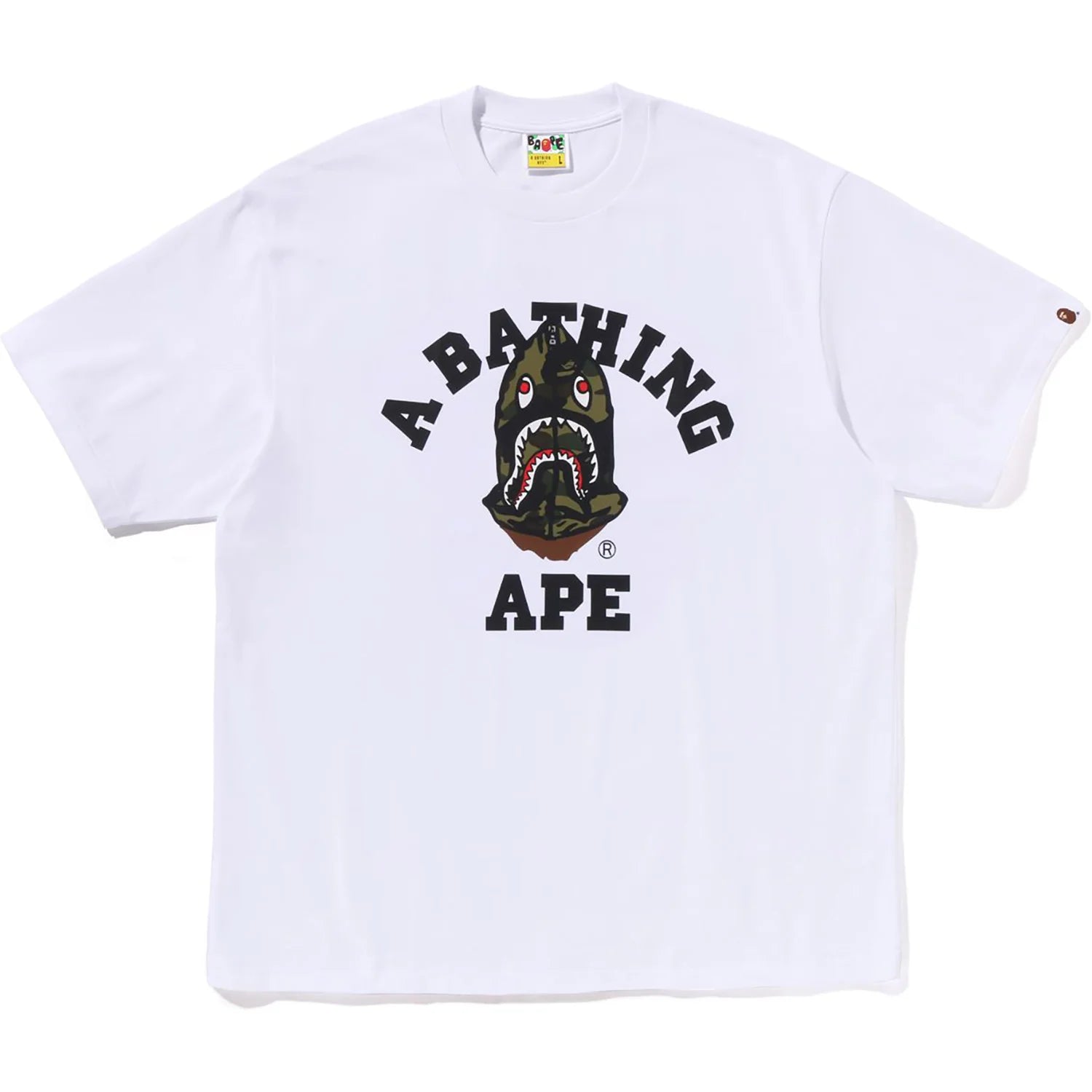 1ST CAMO SHARK SEIJIN COLLEGE RELAXED FIT TEE MENS