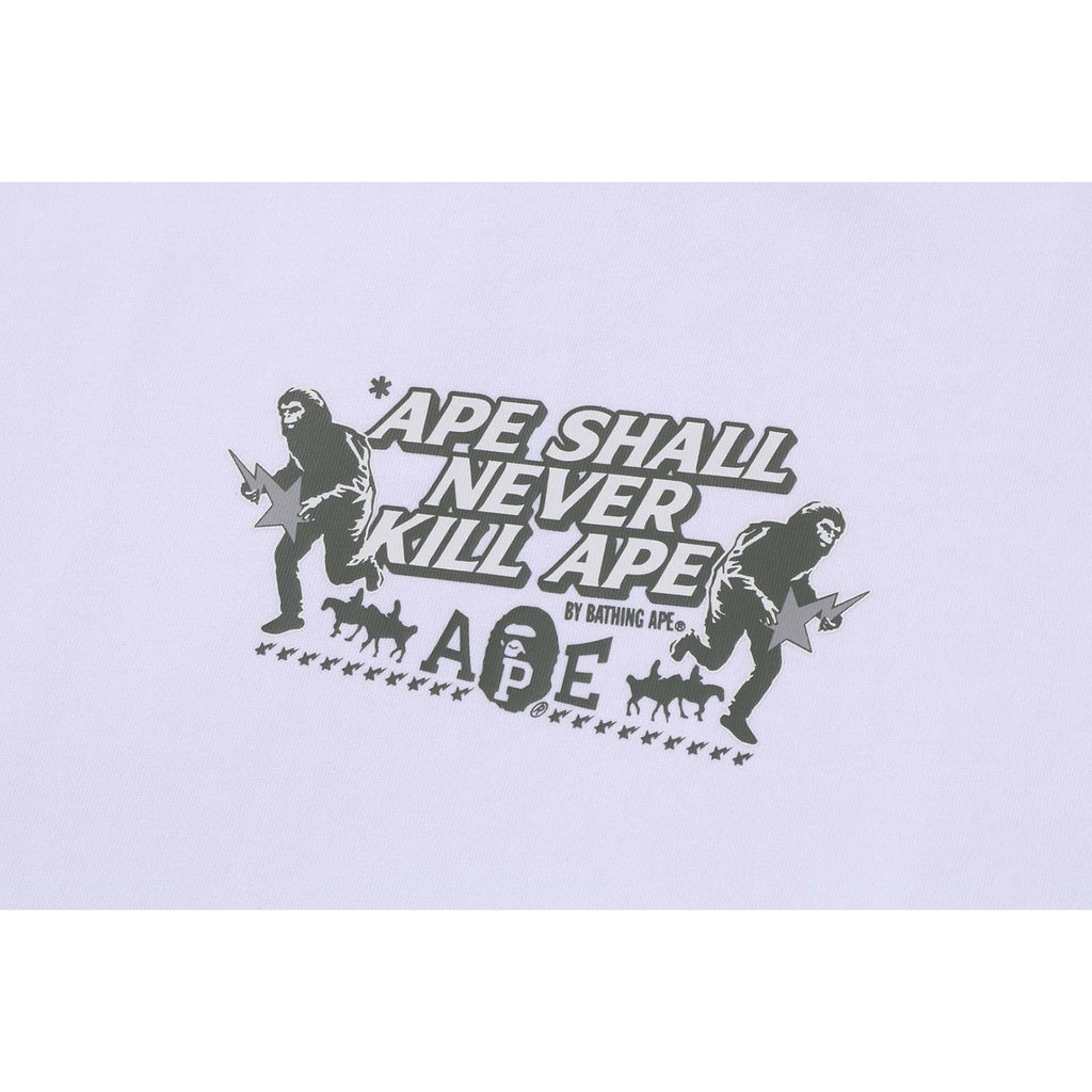 BAPE SLOGAN RELAXED FIT TEE MENS