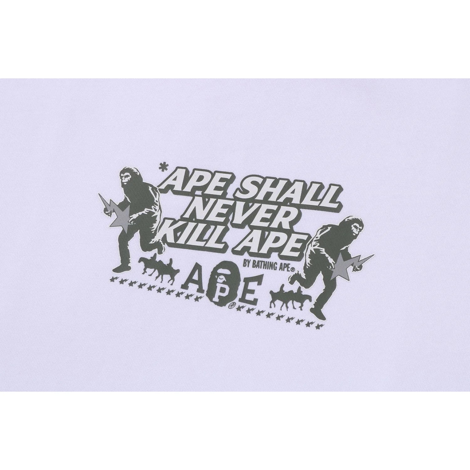 BAPE SLOGAN RELAXED FIT TEE MENS
