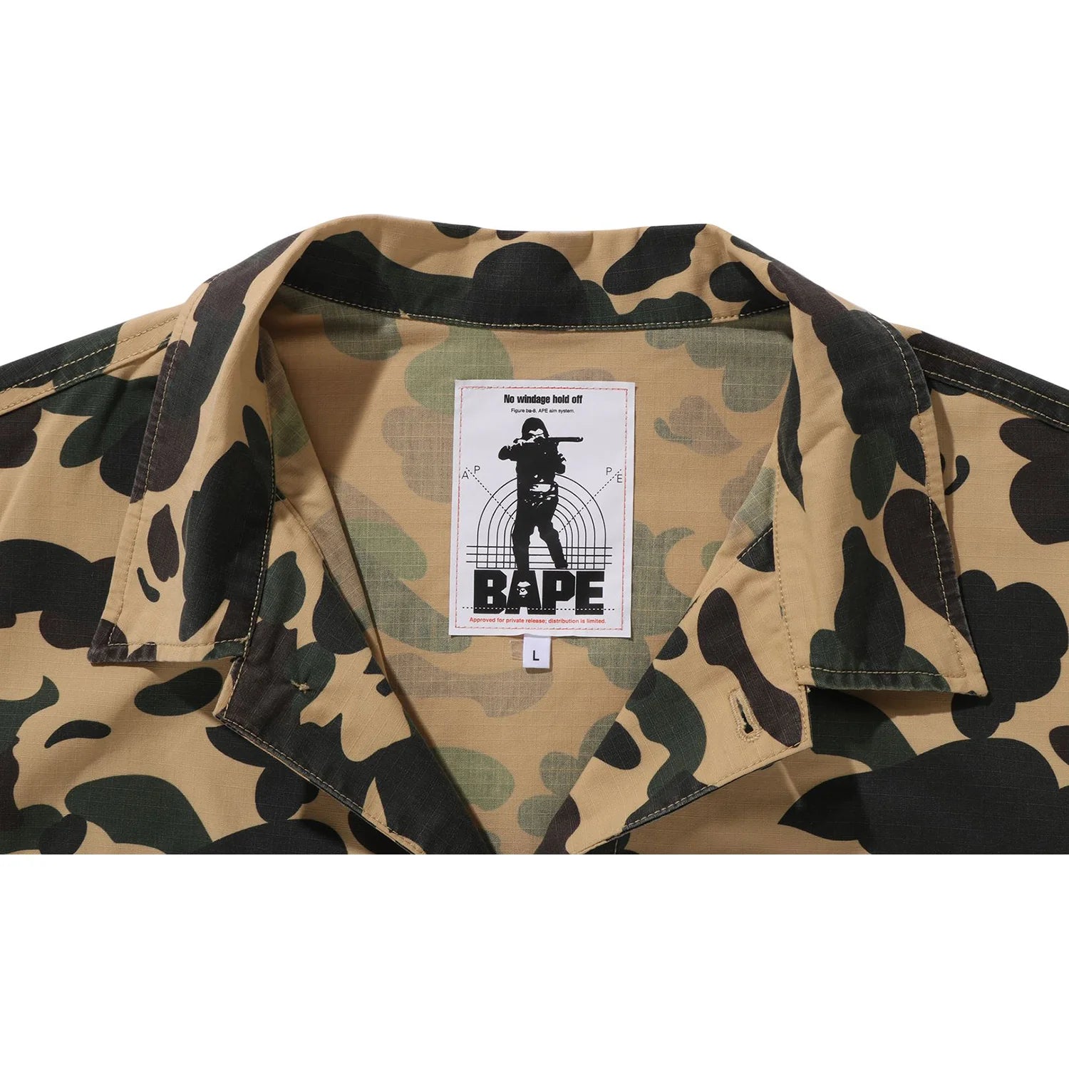 1ST CAMO HEAVY WASHED MULTI POCKET CARGO LS SHIRT MENS