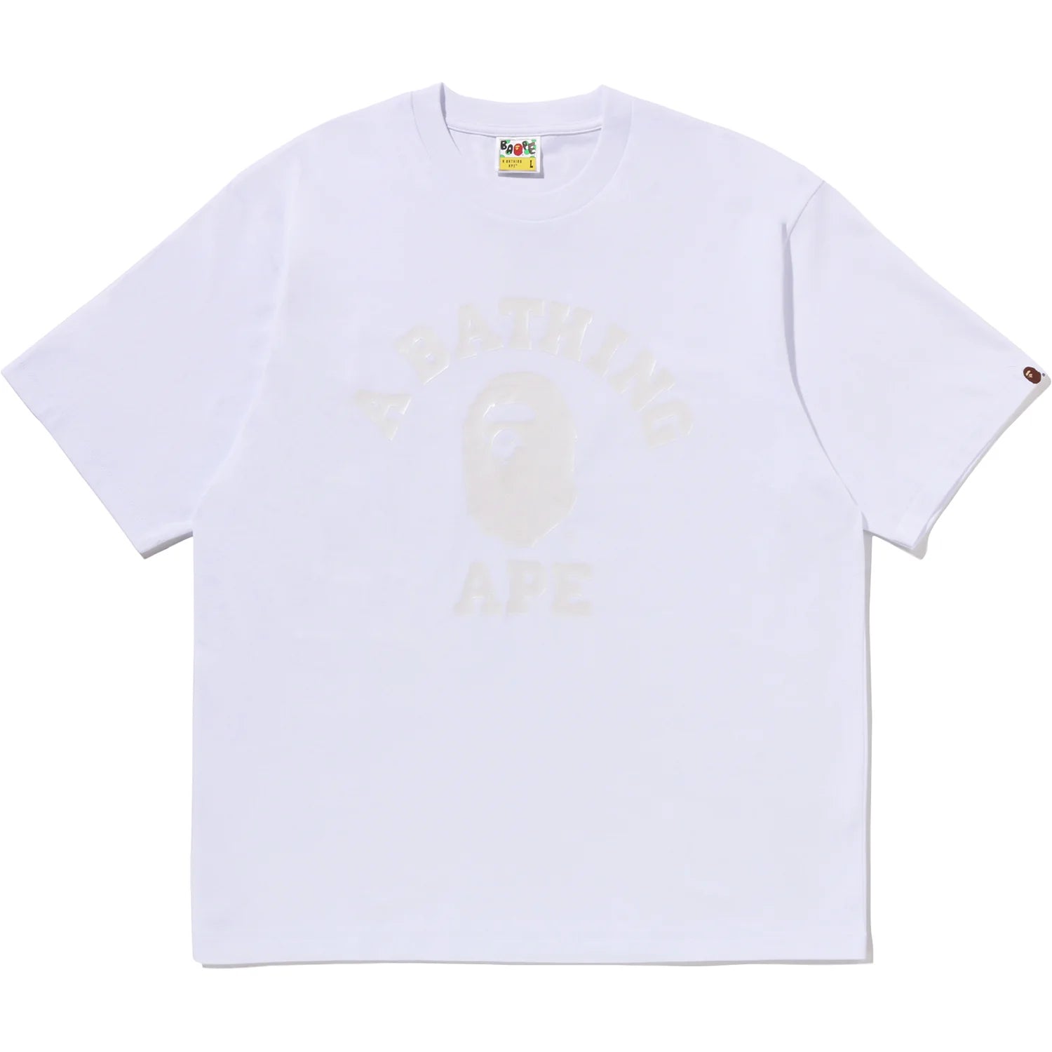 BAPE US BLACK FRIDAY METALLIC COLLEGE RELAXED FIT TEE MENS