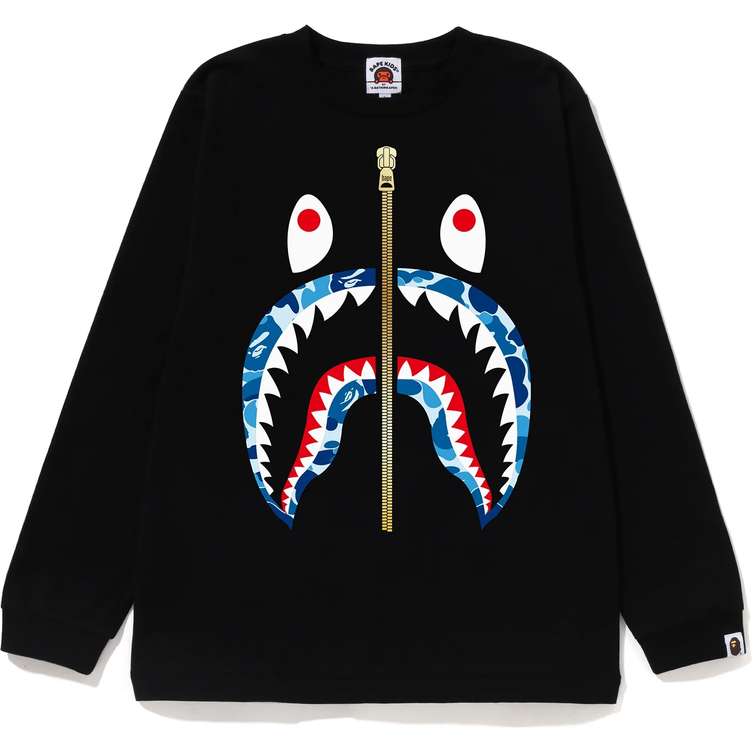 ABC CAMO SHARK L/S TEE JR KIDS