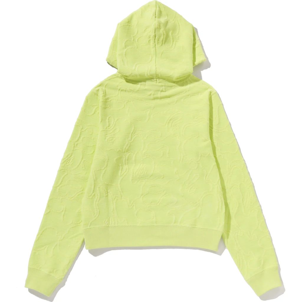 NEON CAMO JACQUARD PULLOVER HOODIE LADIES