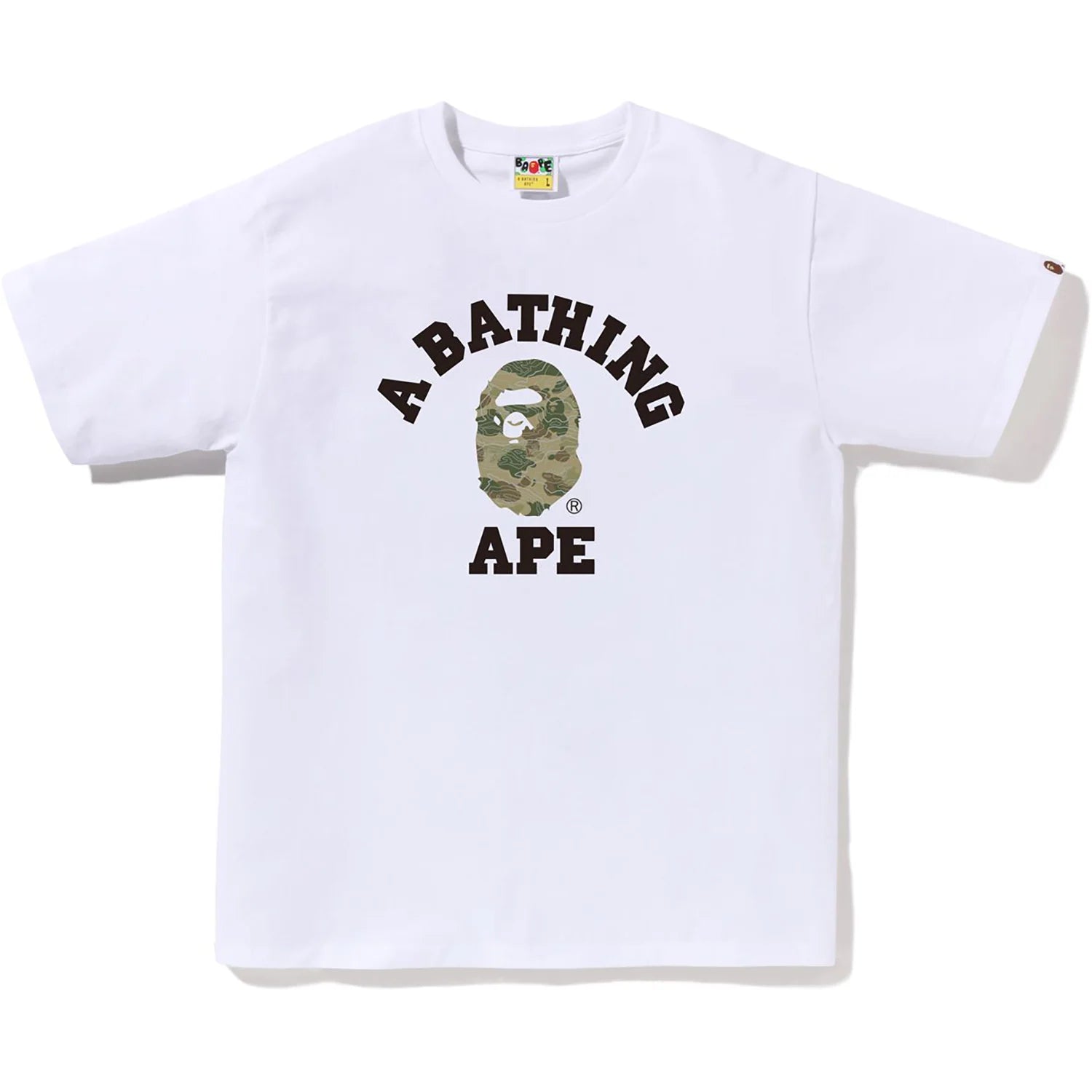 LAYERED LINE CAMO COLLEGE TEE MENS