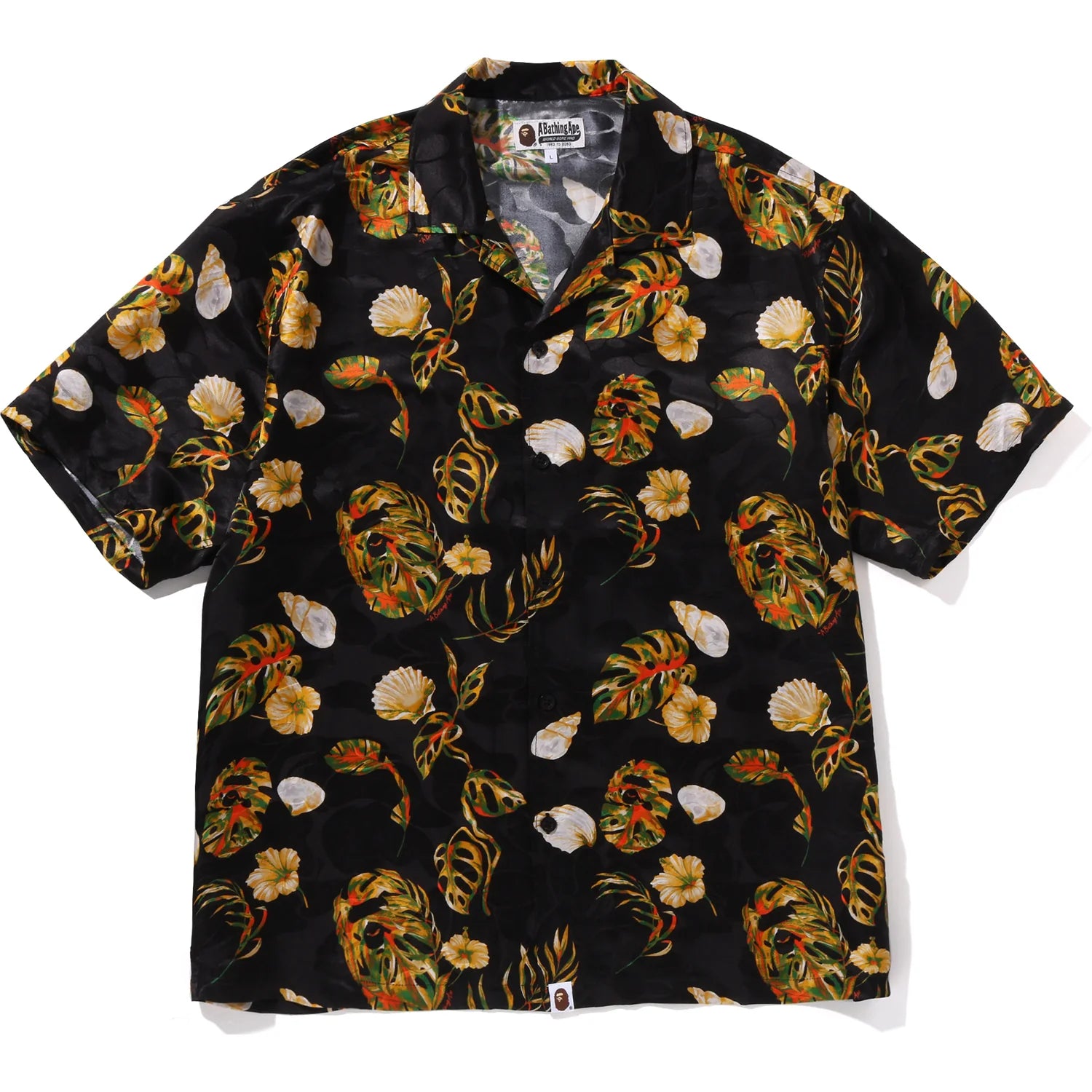 VACATION PATTERN OPEN COLLAR SS SHIRT MENS