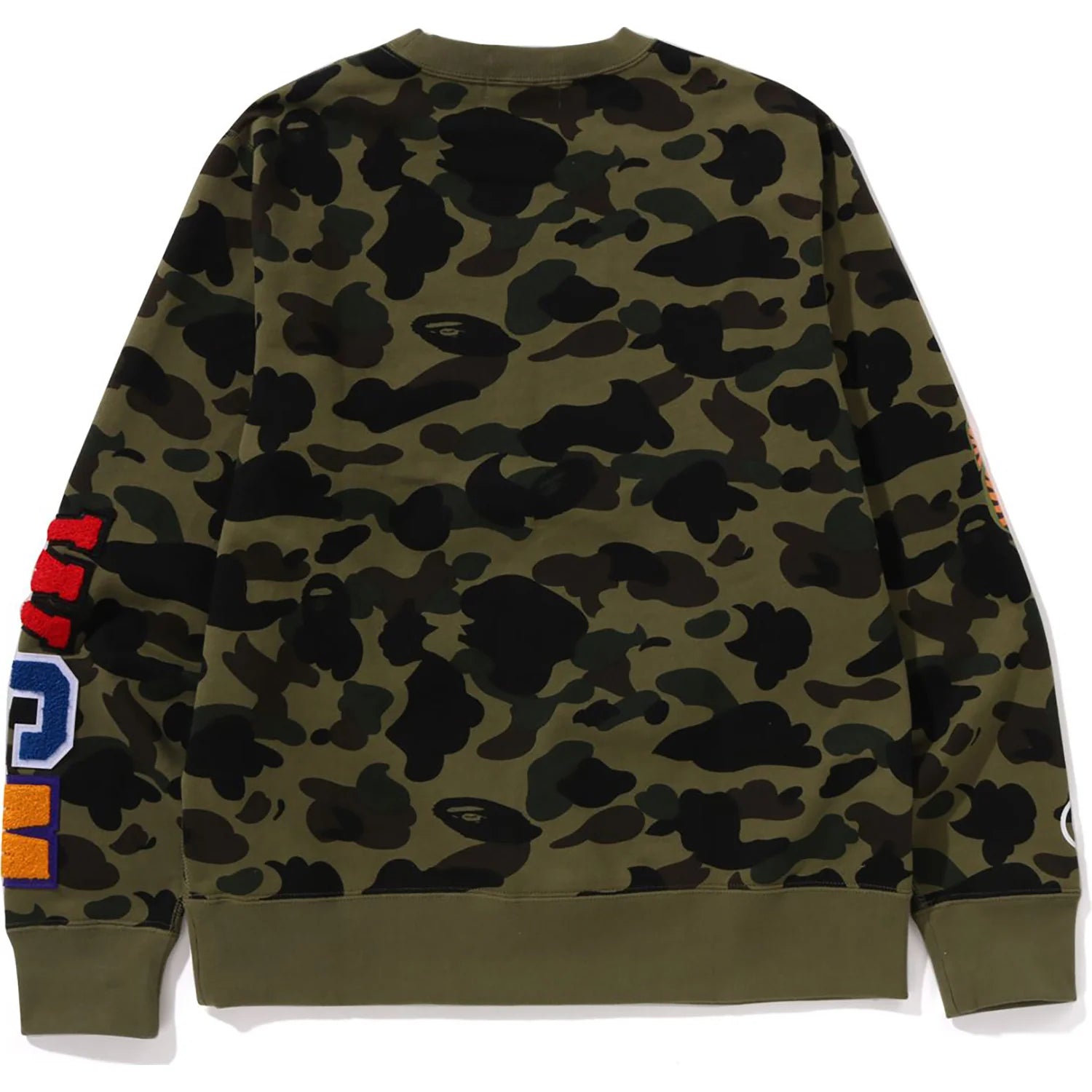 BAPE MENS 1ST CAMO SHARK CREWNECK SWEATSHIRT