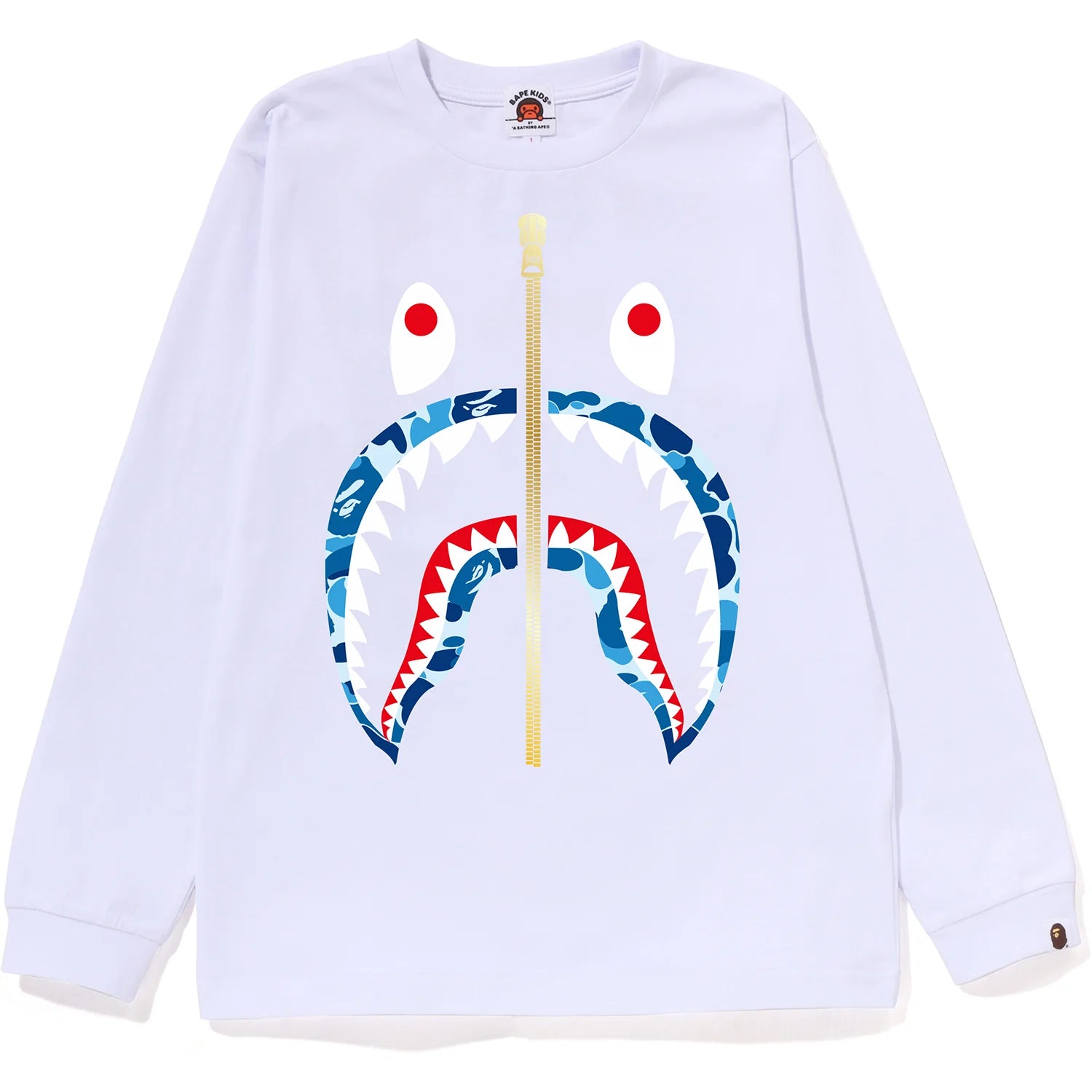 ABC CAMO SHARK L/S TEE JR KIDS