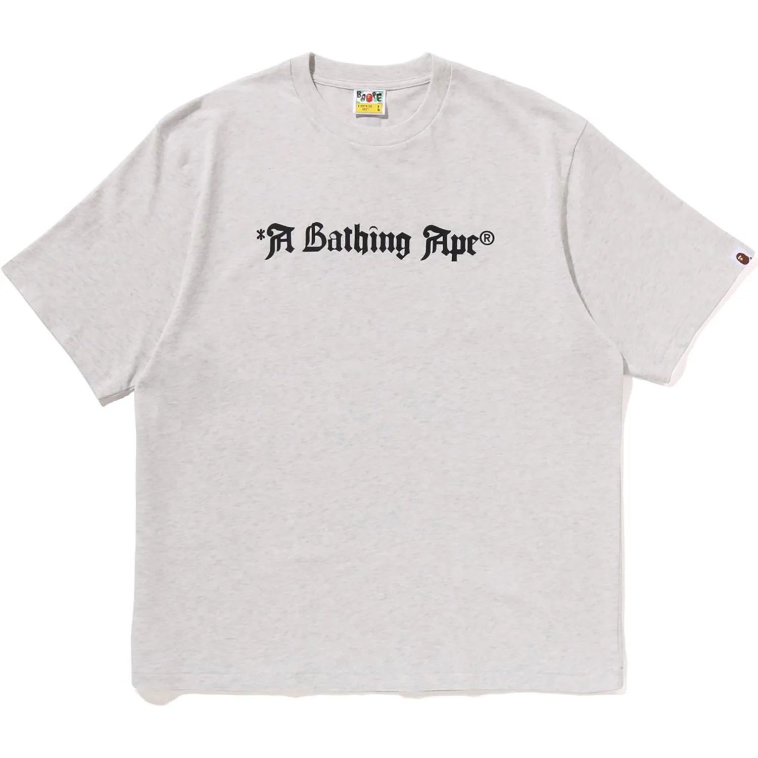 A BATHING APE LOGO RELAXED FIT TEE MENS
