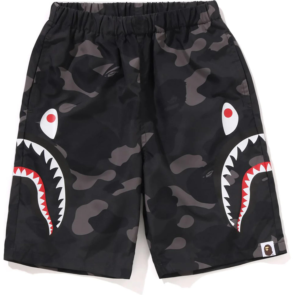 COLOR CAMO SIDE SHARK BEACH SHORTS KIDS