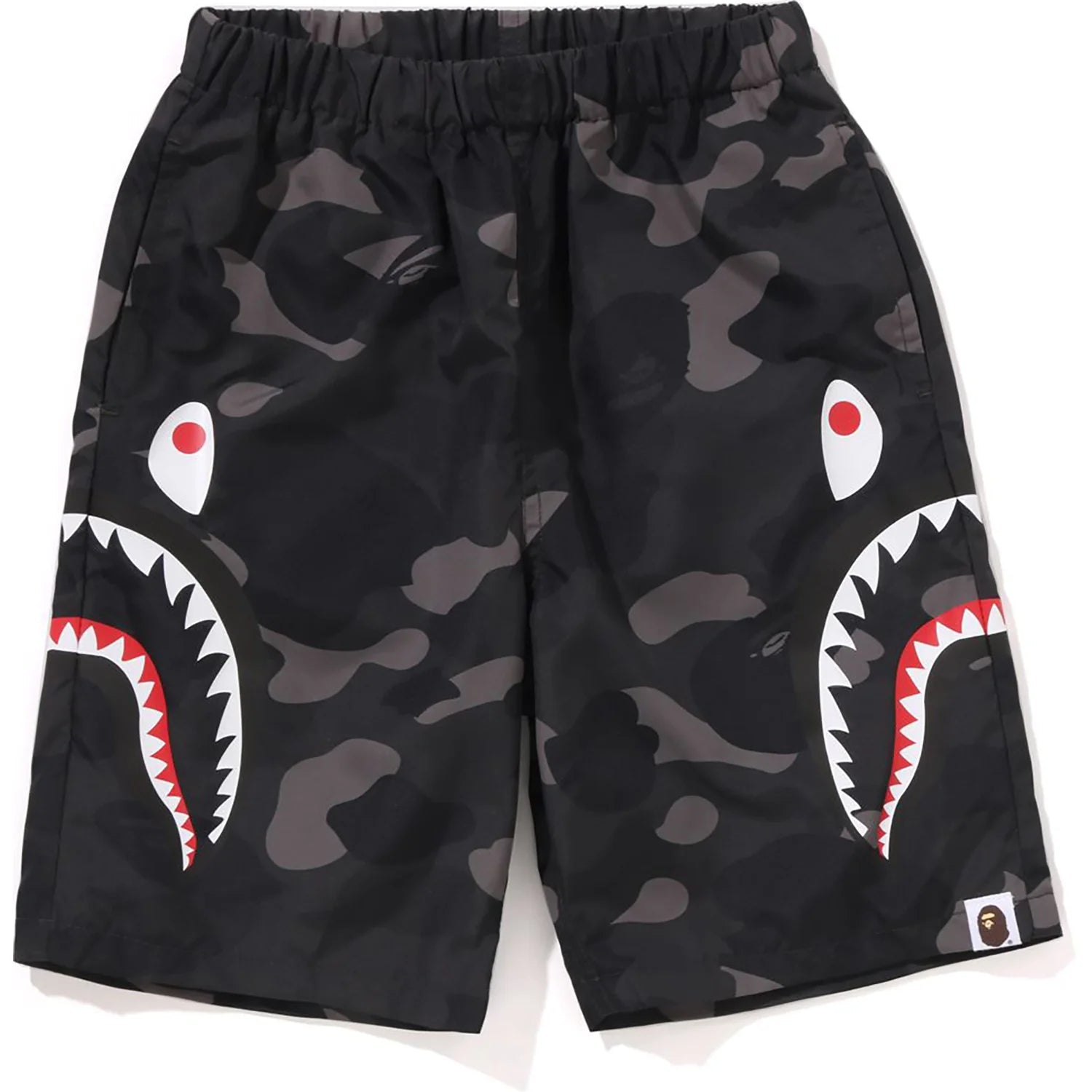 COLOR CAMO SIDE SHARK BEACH SHORTS KIDS