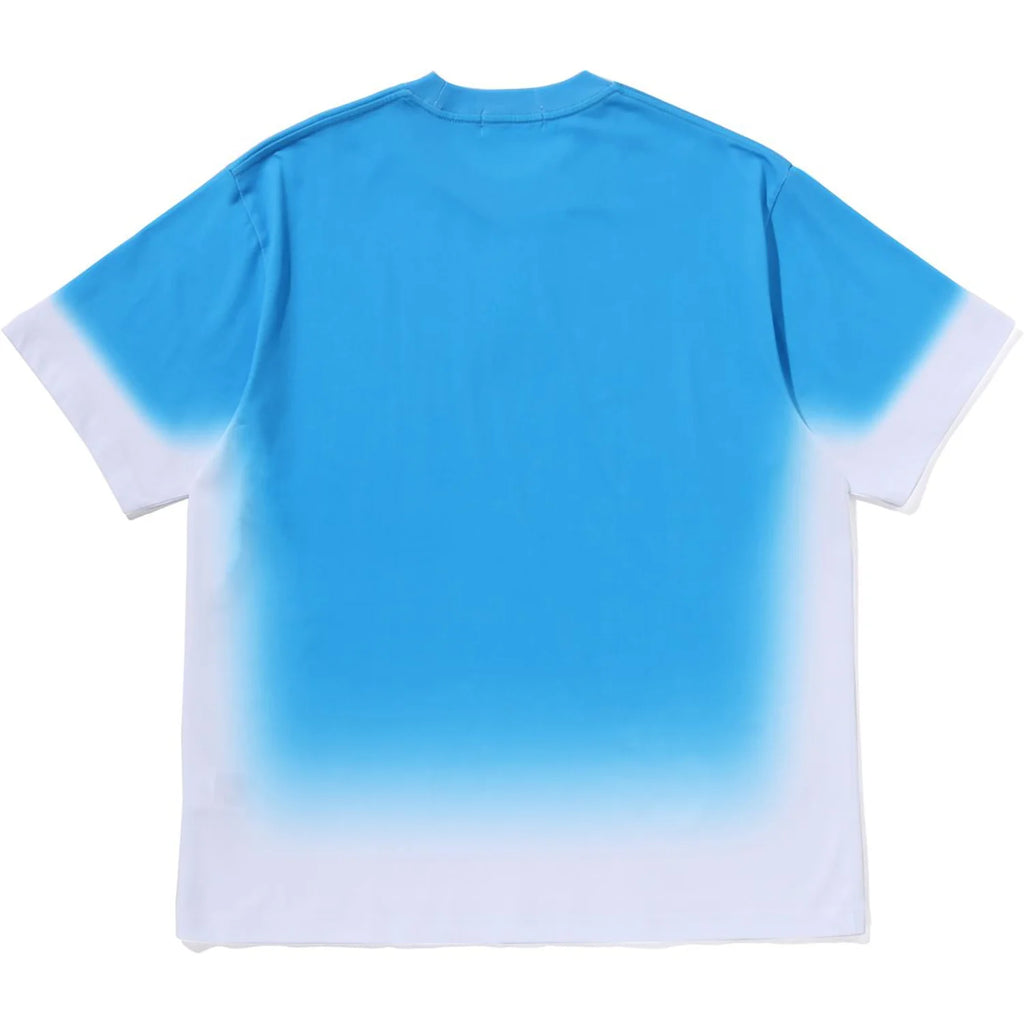 SPRAY PRINT BATHING APE LOGO RELAXED FIT TEE MENS