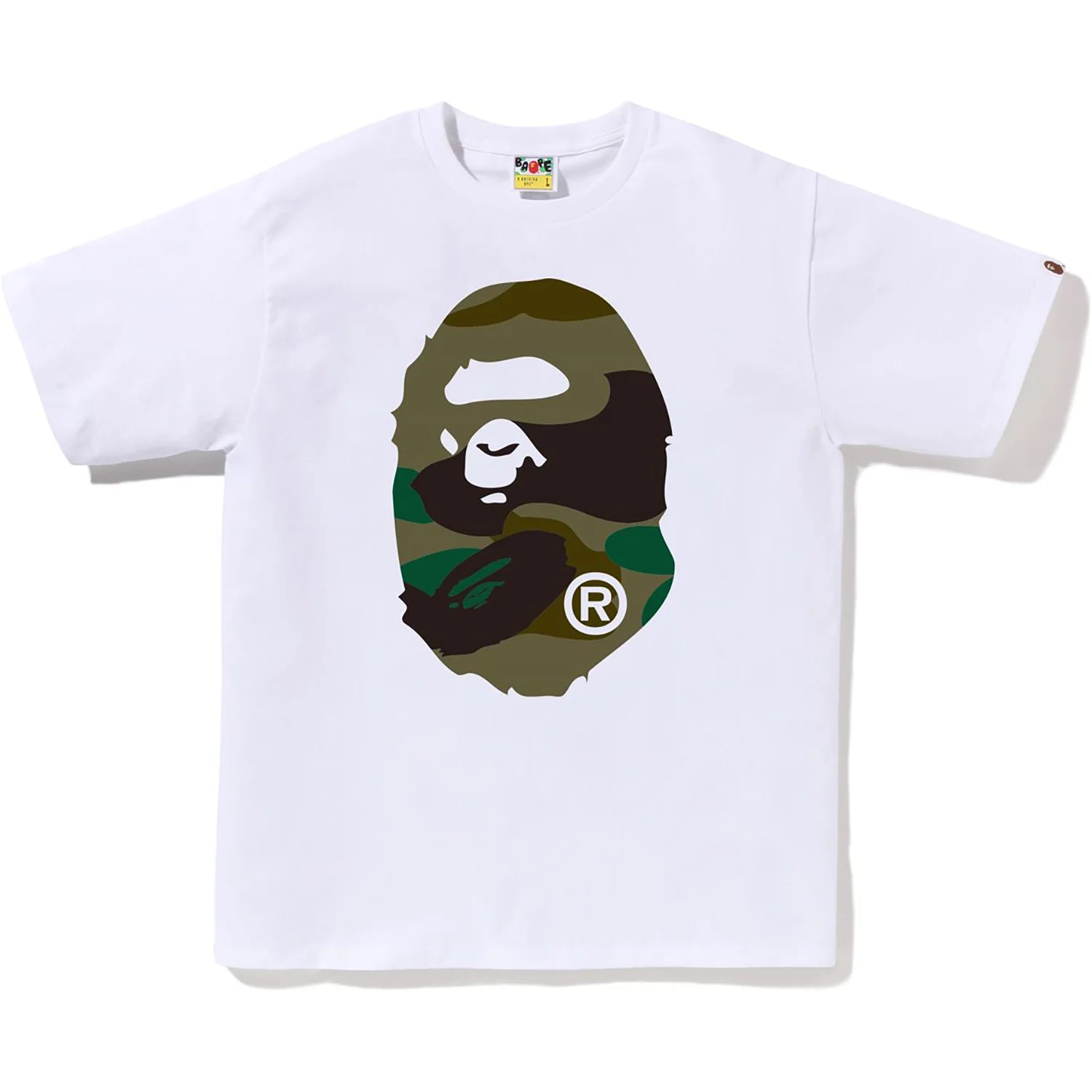 BAPE MENS GIANT 1ST CAMO BIG APE HEAD T-SHIRT