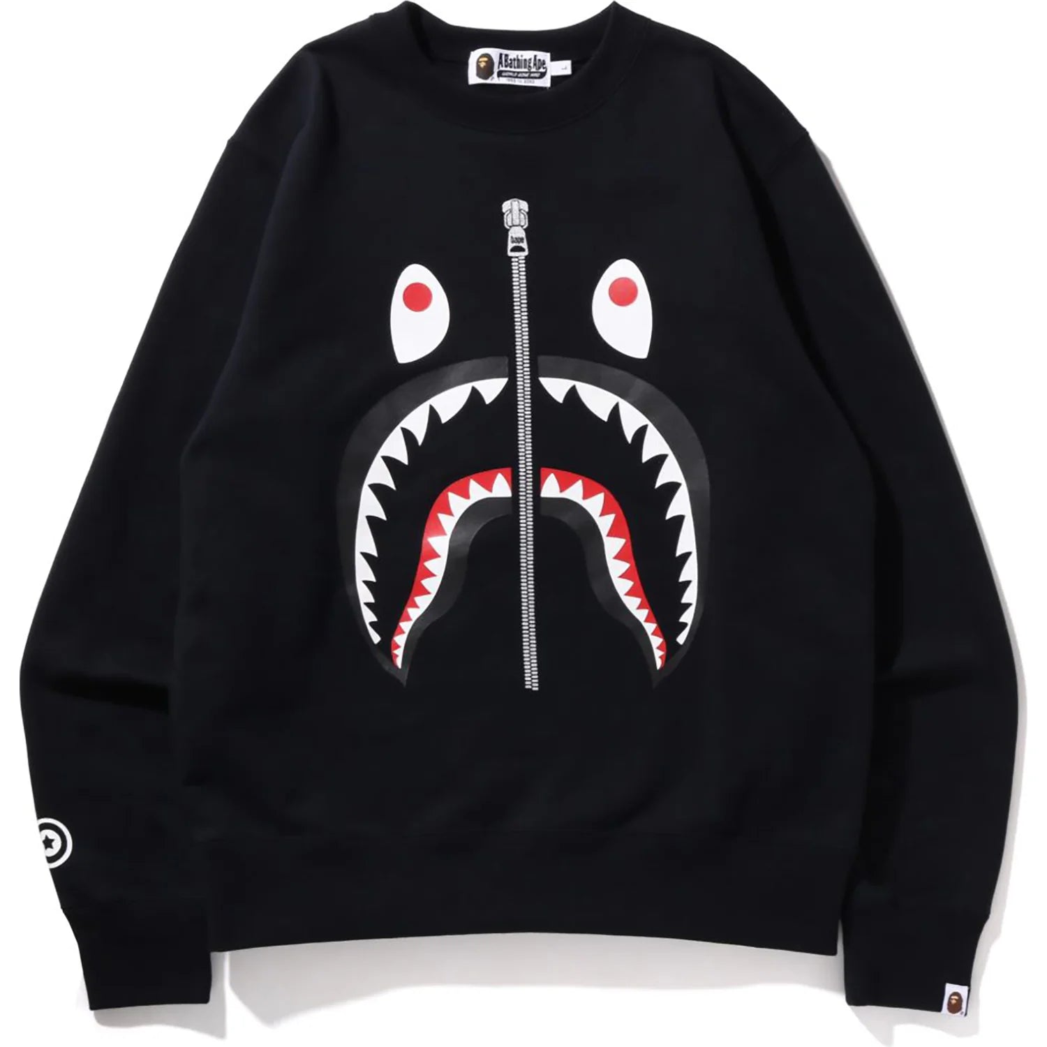 BAPE MENS SHARK CREWNECK SWEATSHIRT