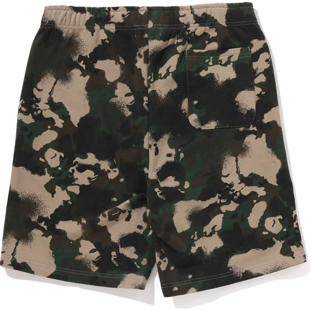 MAP CAMO REGULAR FIT SHARK SWEAT SHORTS MENS