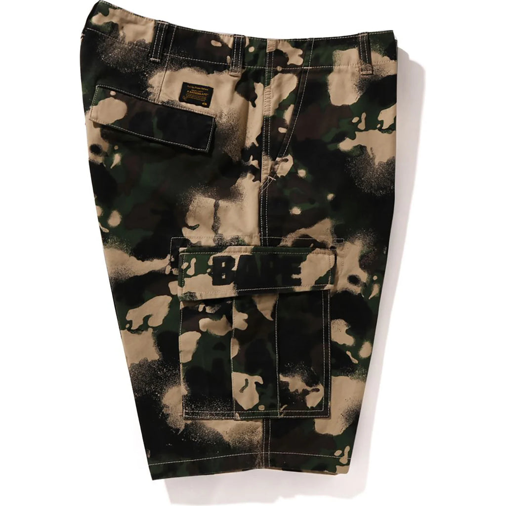 MAP CAMO REGULAR FIT CARGO SHORTS MENS