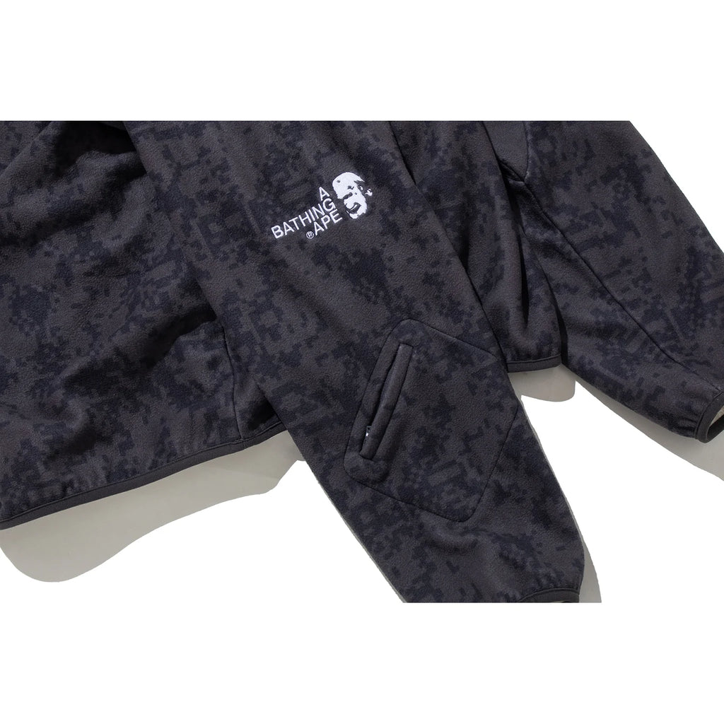 BAPE BY KAZUKI KURAISHI PIXELATE CAMO SHARK RELAXED FIT HOODIE MENS