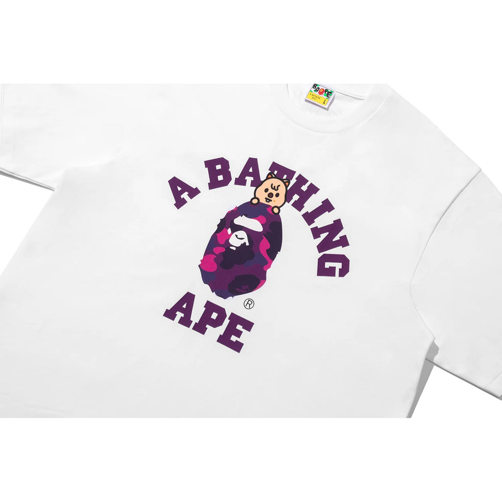 BAPE X STRAY KIDS HAN QUOKKA COLLEGE TEE MENS