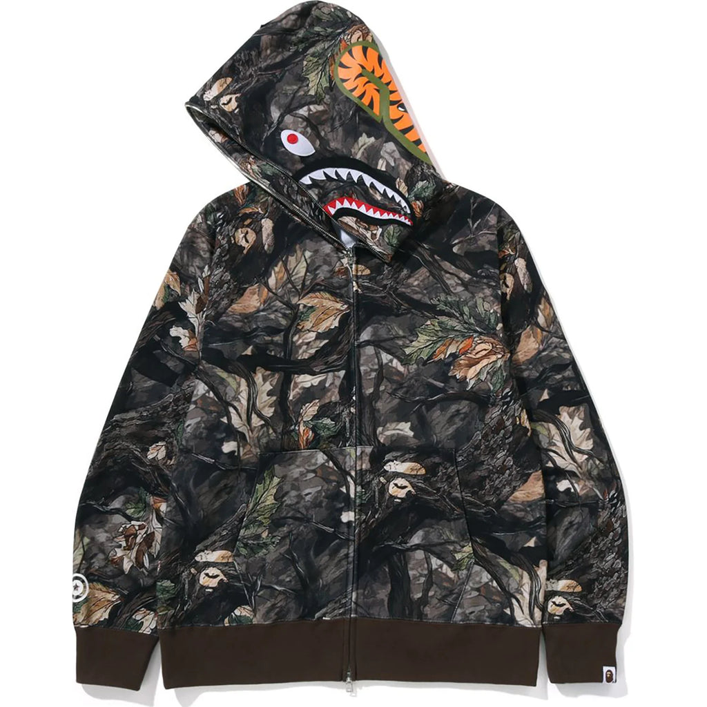 TREE EDGE CAMO SHARK FULL ZIP HOODIE MENS