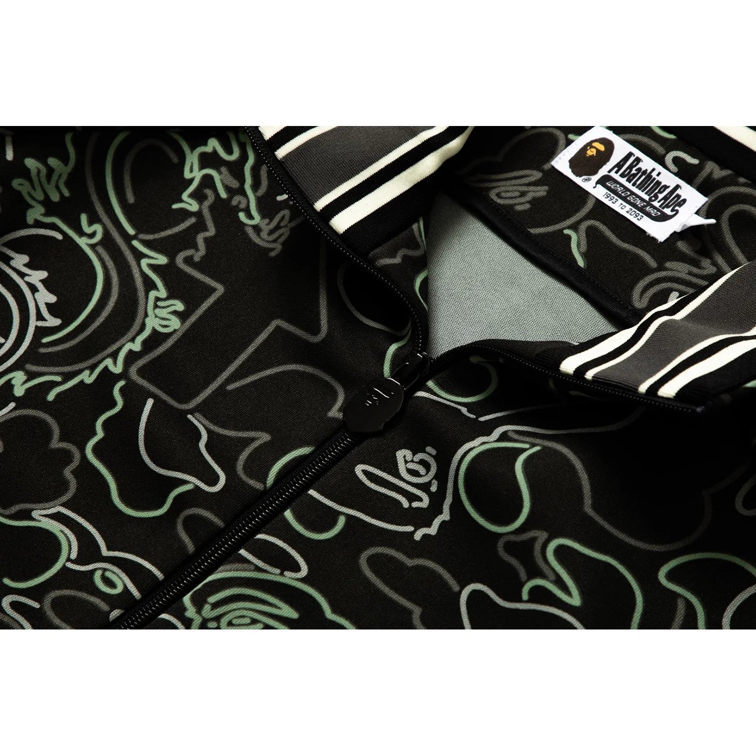 BAPE X 88RISING GLOW IN THE DARK CAMO TRACK JACKET MENS