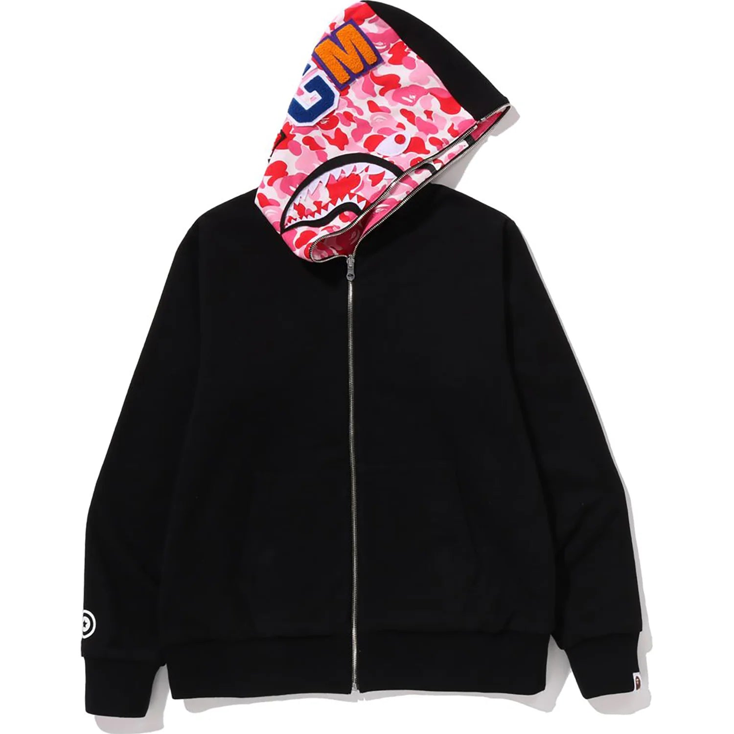 ABC CAMO REVERSIBLE SHARK FULL ZIP HOODIE MENS