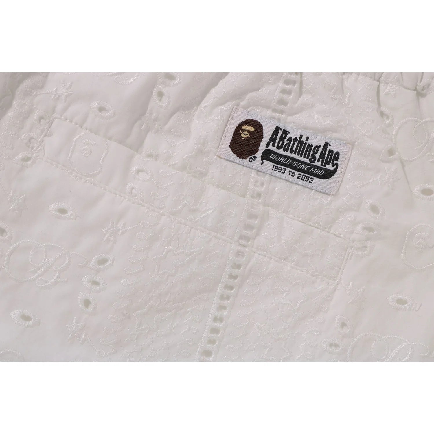 EMBROIDERY RELAXED FIT SHORTS MENS