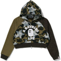 STA OVER PRINT 1ST CAMO CRYSTAL STONE COLLEGE FULL ZIP HOODIE LADIES