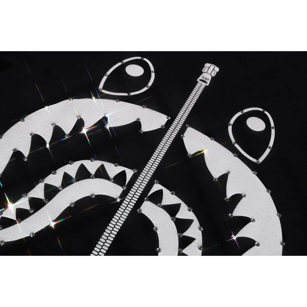 CRYSTAL STONE SHARK TEE LADIES