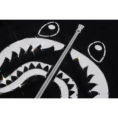 CRYSTAL STONE SHARK TEE LADIES