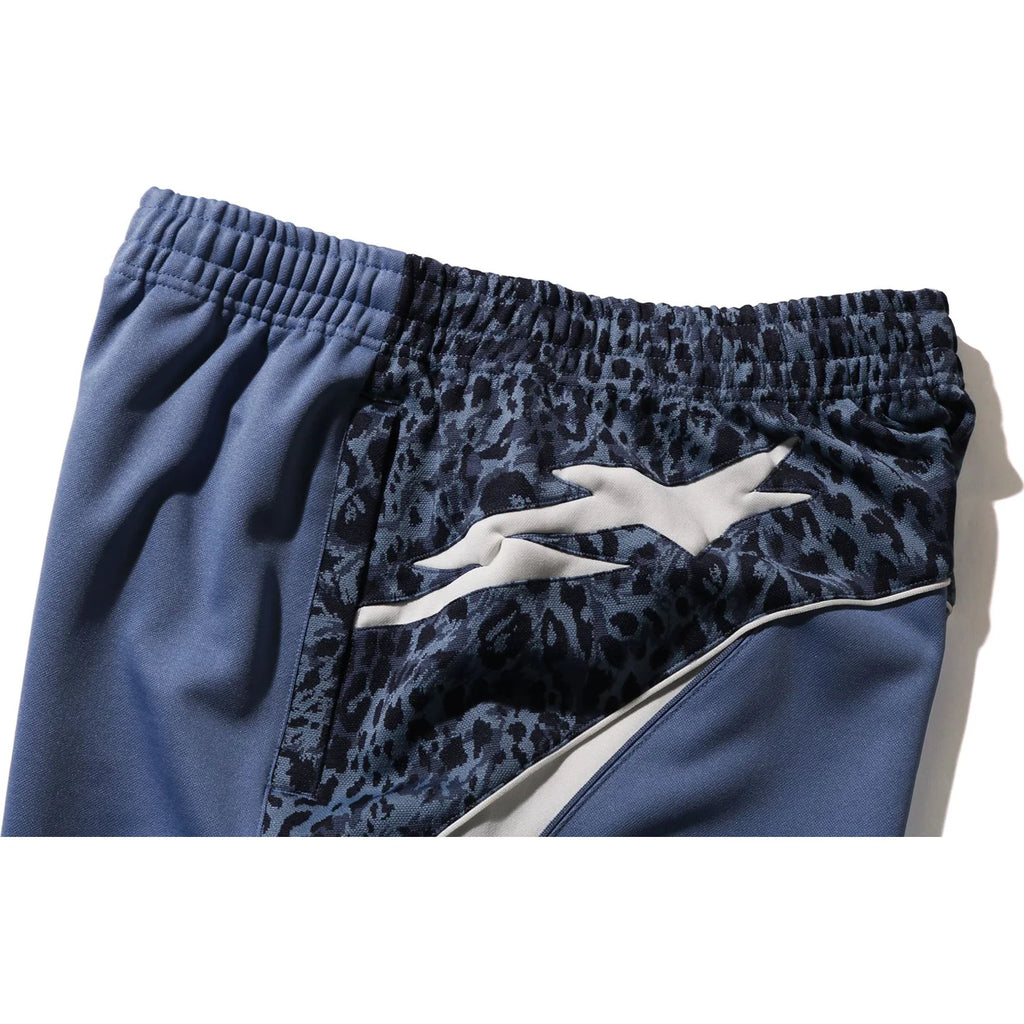 WILD LEOPARD PATTERN OVERSIZED FIT TRACK PANTS MENS