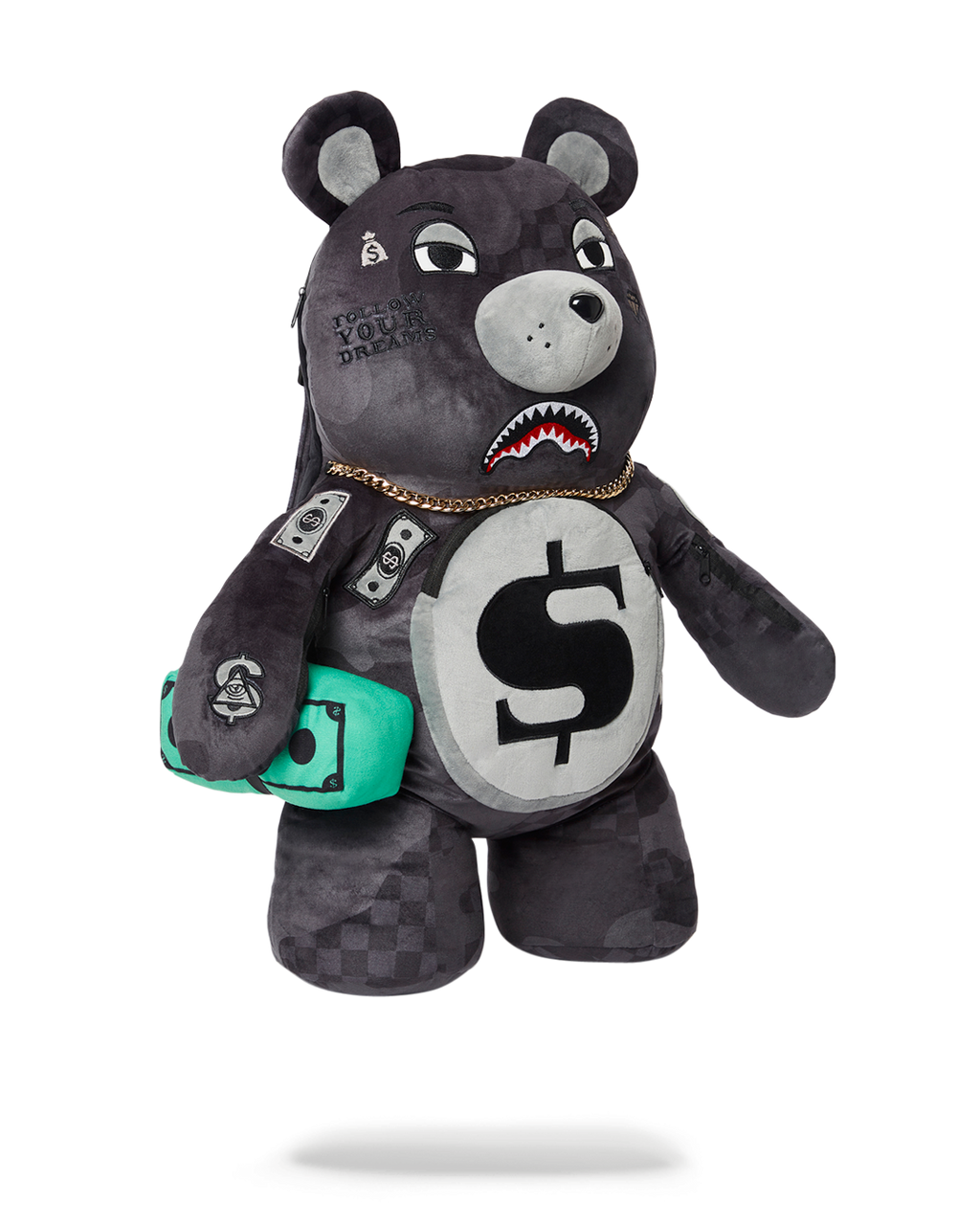 3AM NEVER SLEEP MONEYBEAR TEDDYBEAR BACKPACK
