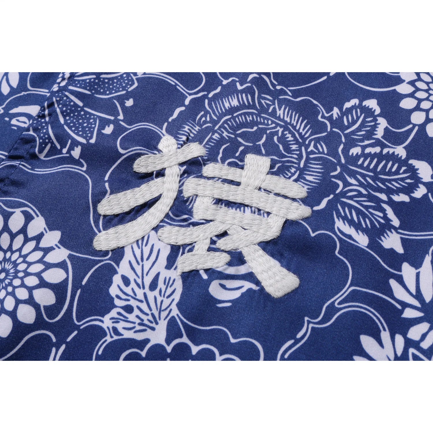 JAPANESE INDIGO ART CAMO OPEN COLLAR SS SHIRT MENS