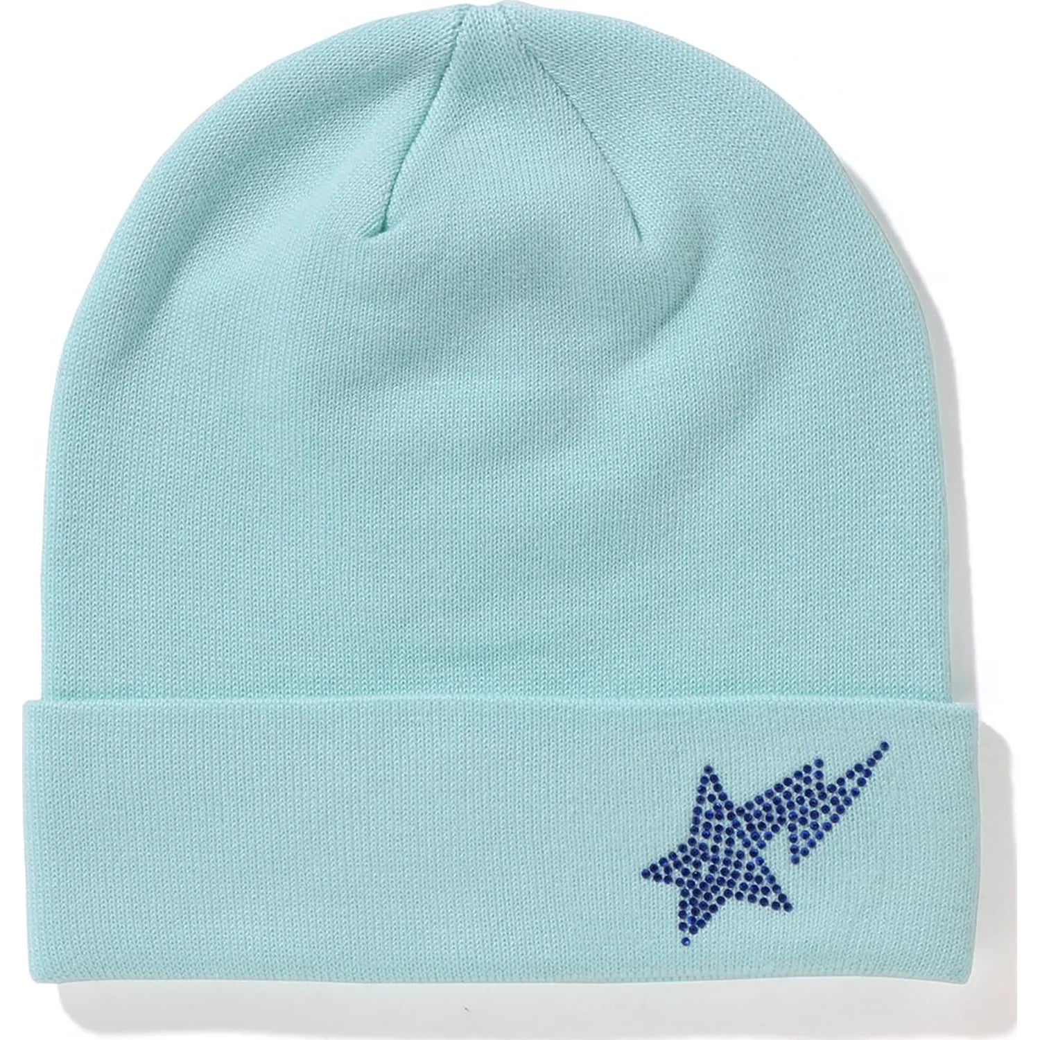SIDE CRYSTAL STA KNIT CAP LADIES