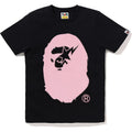 CRYSTAL STONE STA EYE BIG APE HEAD TEE LADIES