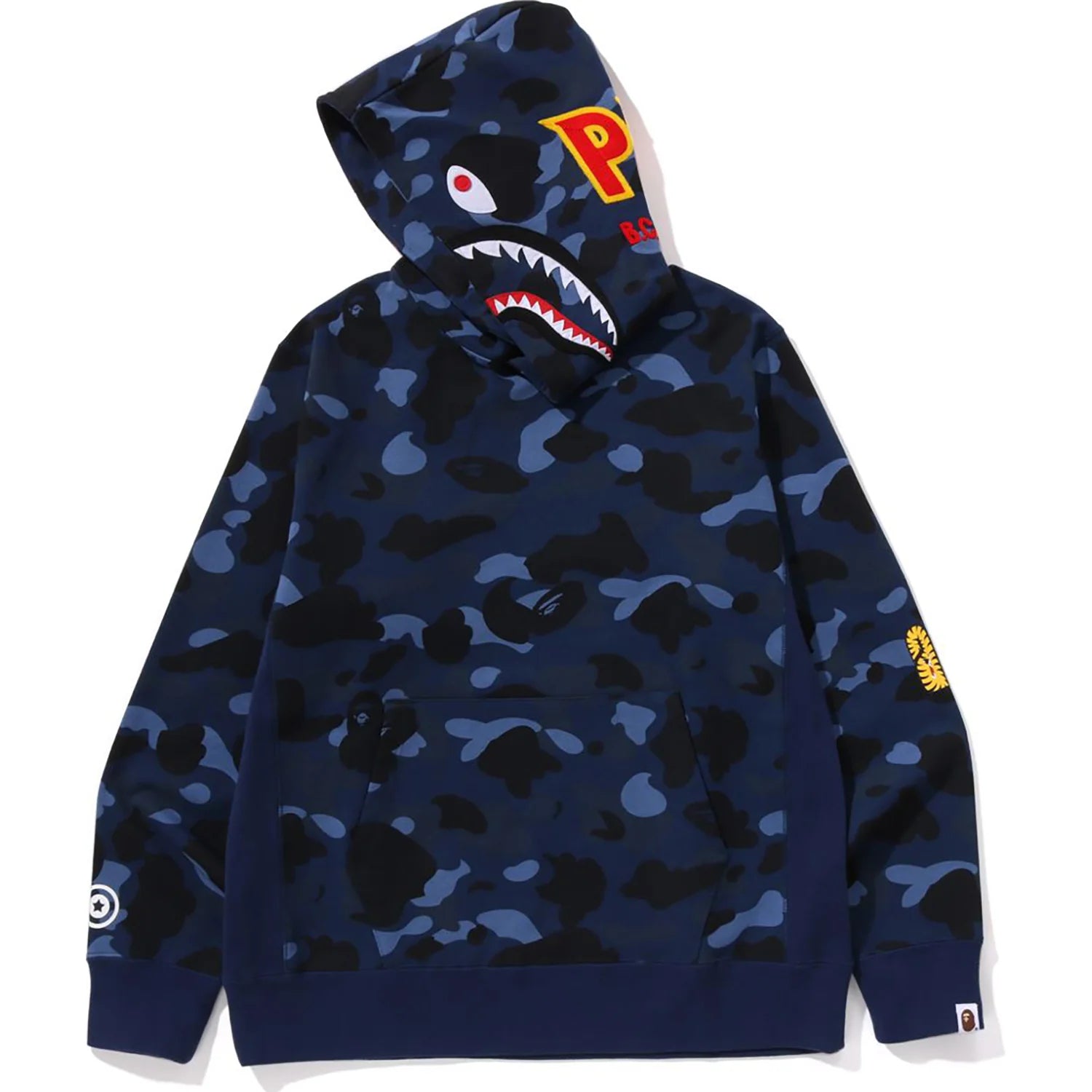 COLOR CAMO 2ND SHARK PULLOVER HOODIE MENS