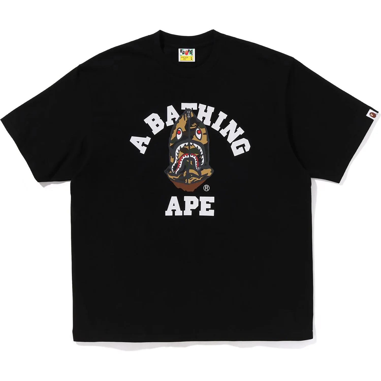1ST CAMO SHARK SEIJIN COLLEGE RELAXED FIT TEE MENS