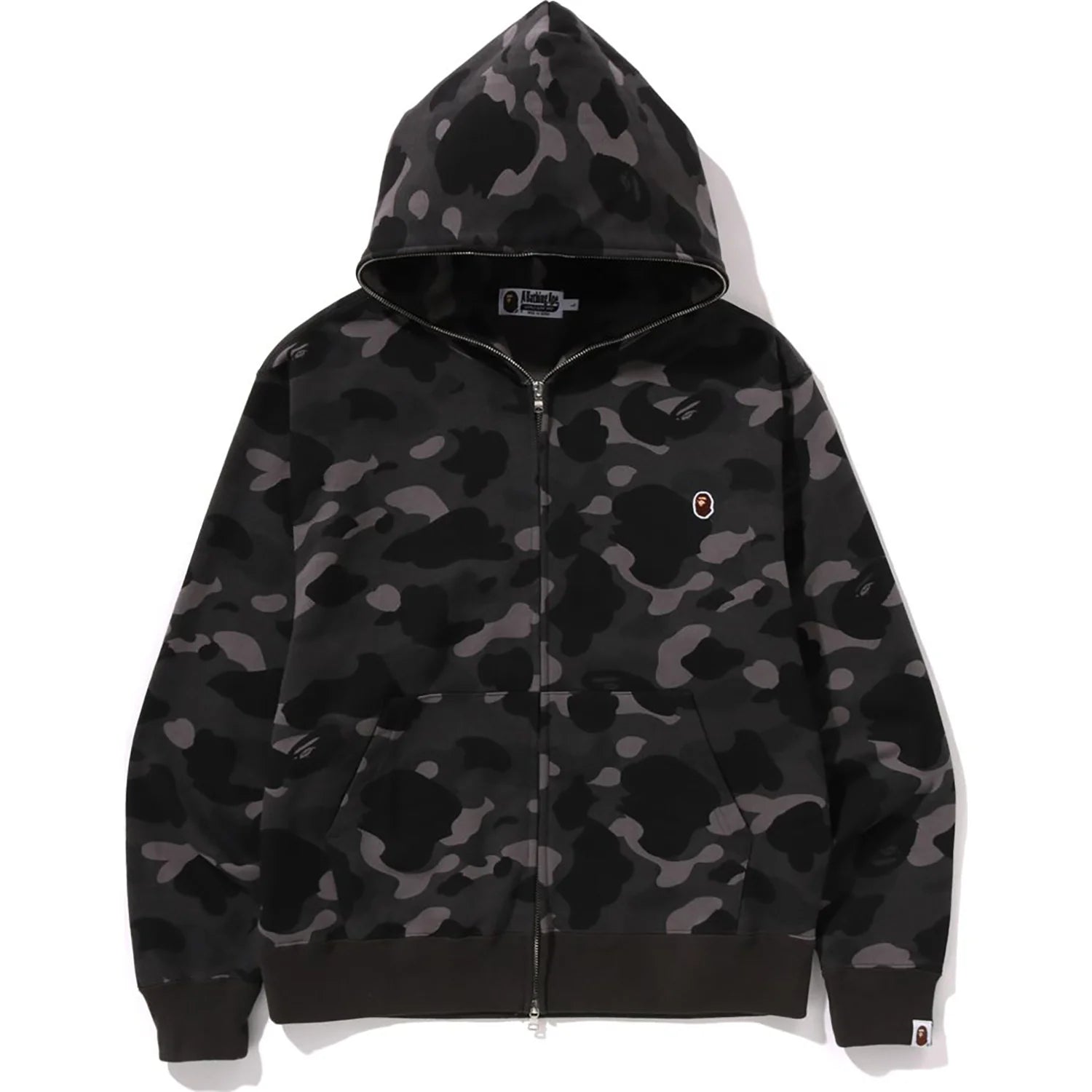 ONE POINT COLOR CAMO CROPPED FULL ZIP HOODIE MENS