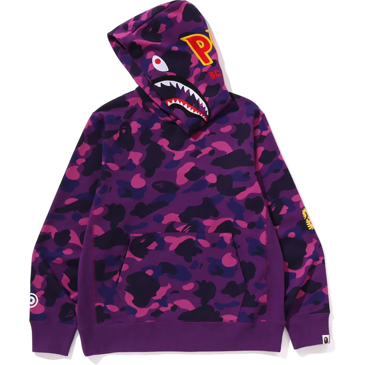 COLOR CAMO 2ND SHARK PULLOVER HOODIE MENS