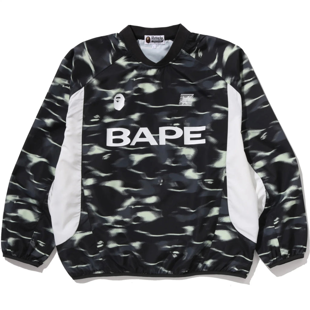 SCREEN CAMO FOOTBALL LOGO RELAXED FIT CREWNECK SWEATSHIRT MENS