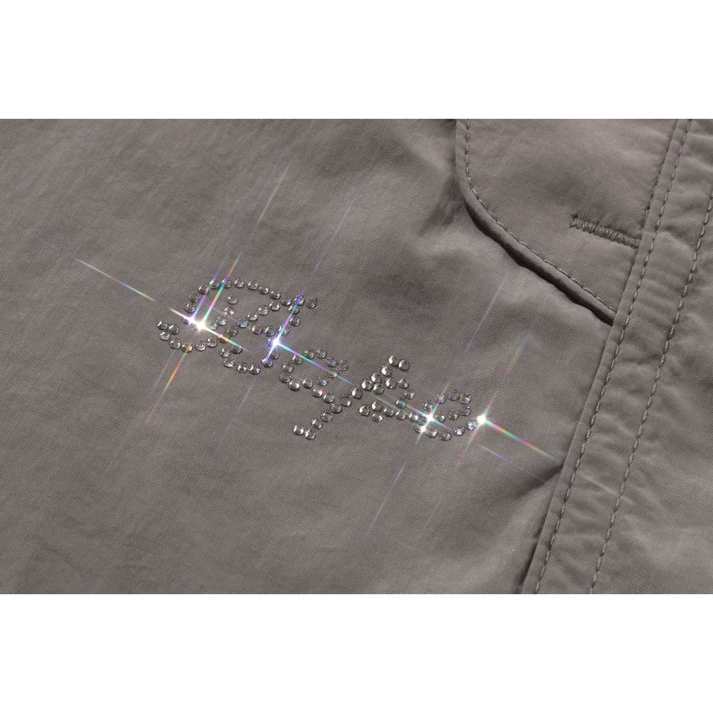 CRYSTAL STONE BAPE LOGO ARMY PANTS LADIES